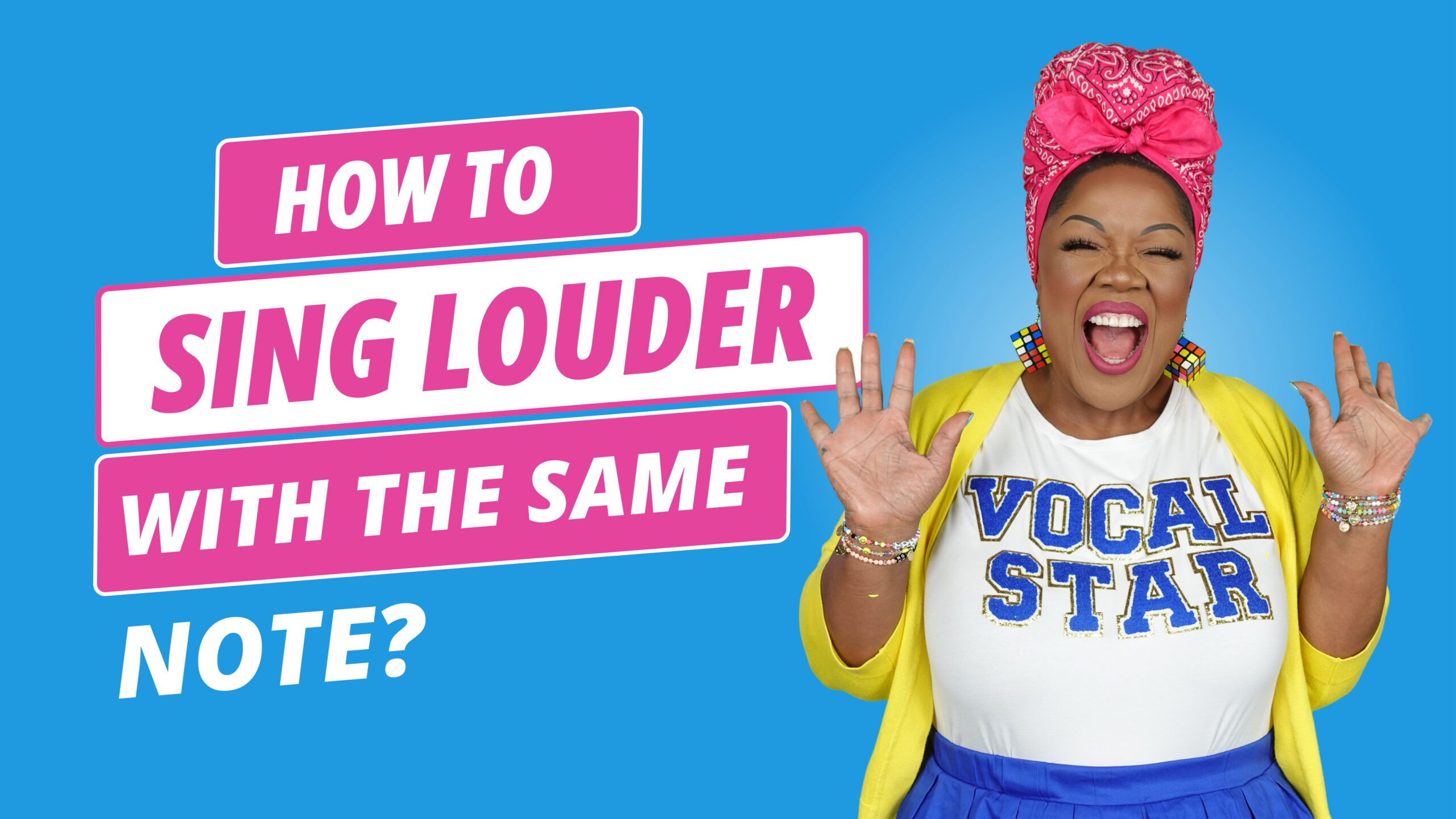 how to sing louder with the same note
