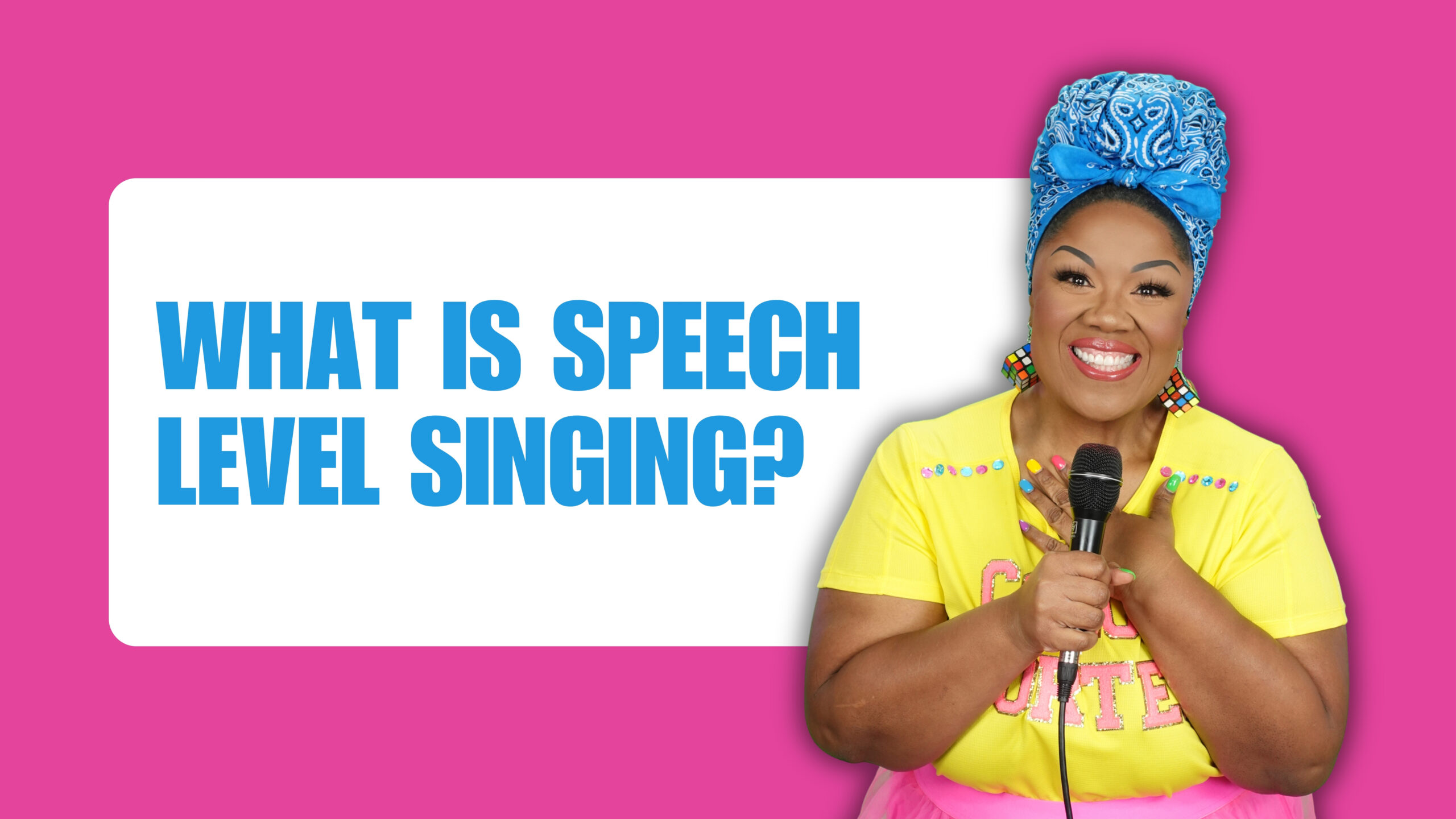 what is speech level singing